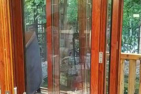 高端铝合金一体窗折叠门重庆江与城项目
