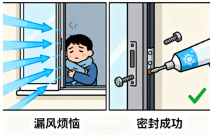 铝合金门窗漏风怎么办？4大原因与解决方法全攻略