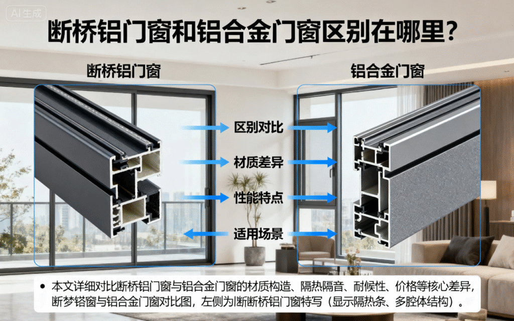 断桥铝门窗和普通铝合金门窗区别在哪？让你看懂怎么选不踩坑 – 莜歌铝业