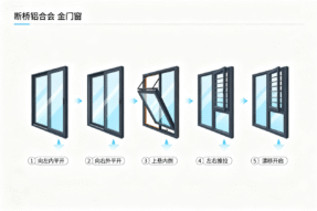 断桥铝合金窗户的开启方式有几种？5大主流方式优缺点全解析