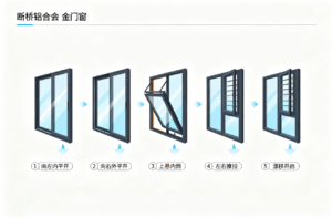 断桥铝合金窗户的开启方式有几种？5大主流方式优缺点全解析
