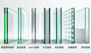 幕墙玻璃有哪些种类？超白玻/Low-E/夹胶玻璃怎么选？
