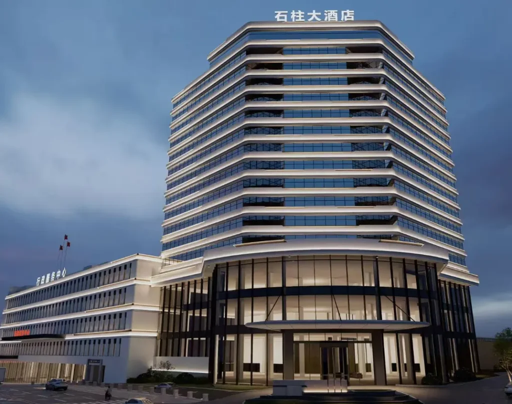 石柱县文旅综合体四星级酒店玻璃幕墙工程：现代设计与地域文化的完美融合