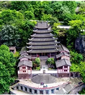津石门大佛寺铝合金门窗幕墙工程案例 – 莜歌铝业文物保护项目