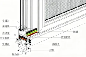 断桥铝合金外平开窗结构设计要点解析：型材、密封与五金系统优化方案