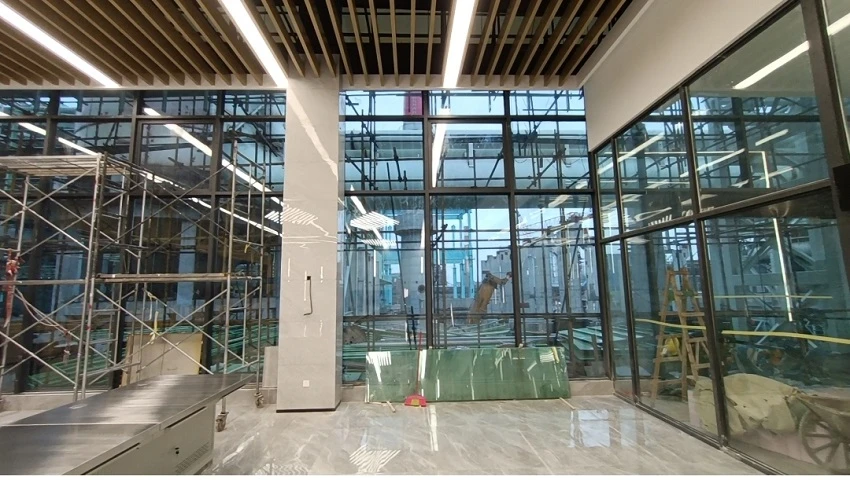 盛隆炼铁中控楼办公室装饰实景