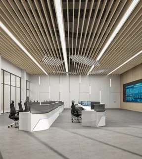 广西盛隆炼铁中控楼玻璃幕墙项目-办公室装饰工程案例解析