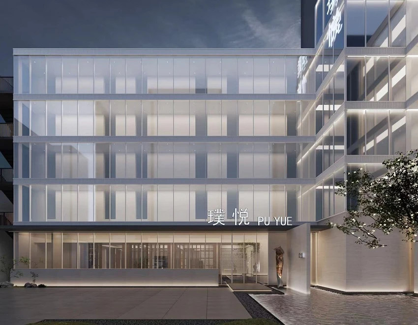 璞悦酒店外立面门窗整体效果展示