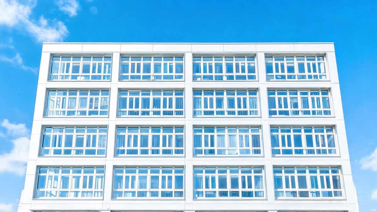 UPVC塑钢门窗工程建筑外观
